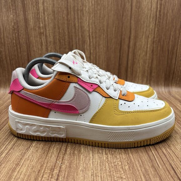 Nike Air Force 1 Fontanka Summit White/Hyper Pink/Solar Flare Women's 9 Low Top - Picture 1 of 8